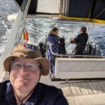 Flybridge looking over the lower deck